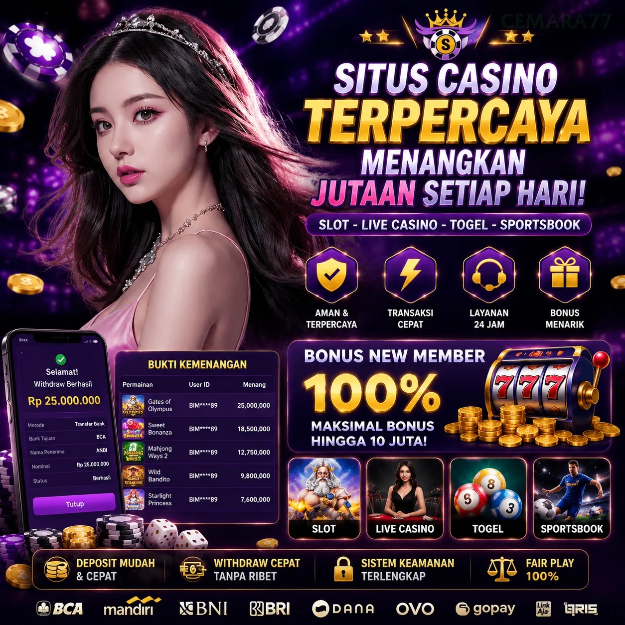 Ikon aplikasi cemara77 resmi